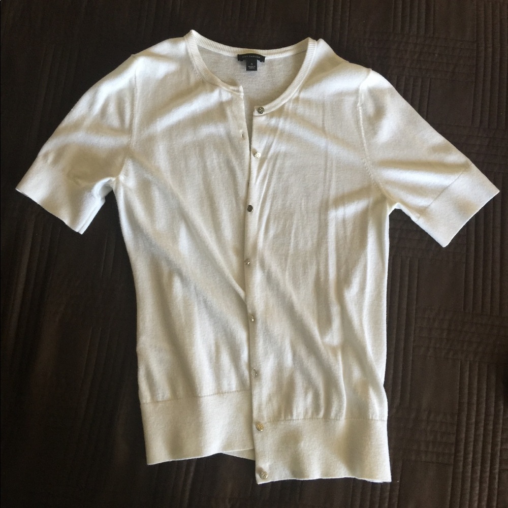 White cardigan